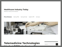 Tablet Screenshot of healthcareindustrytoday.com